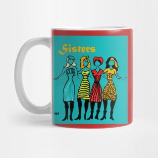 Four Sisters in Turquoise Mug